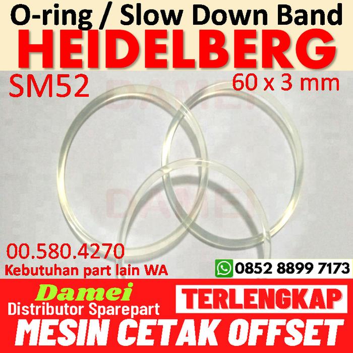 Gambar O RING SM 52 Heidelberg Sparepart Mesin Cetak Offset SORD SM52 O Rings - O-Ring dari Damei Spare Part Mesin Cetak Offset Print Heidelberg Jakarta undefined Tokopedia