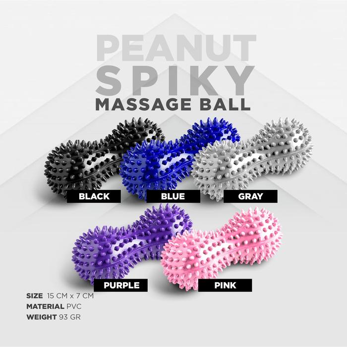 Gambar Massage Ball / Therapy Ball Peanut Svarga | Yoga Ball | Trigger Point - Spiky Peanut, Blue dari SVRG Store undefined Tokopedia