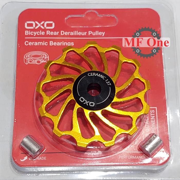 Jual Pulley RD Bearing Ceramic 13T OXO Alloy Jockey Wheel CNC