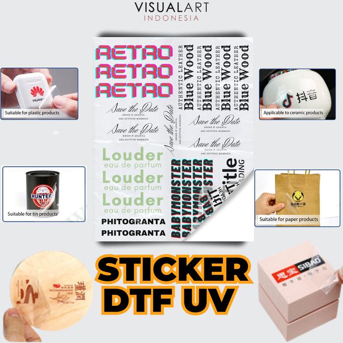 Gambar STICKER DTF UV (A3 A4 A5) - A3 dari VisualArt Indonesia undefined Tokopedia
