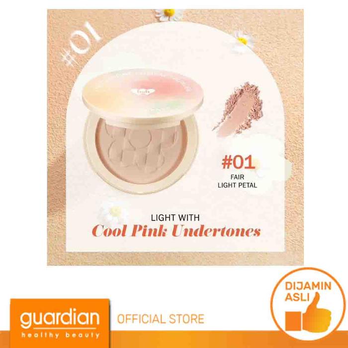 Gambar BNB Barenbliss Fine to Refine Compact Powder 6g 01 Fair Light Petal dari Guardian Official Store undefined Tokopedia