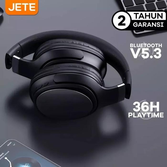 Gambar Headphone Bluetooth Jete 08 Pro NOISE Cancelling Bluetooth 5.3 Headset - Hitam dari MOBILE ACC88 undefined Tokopedia