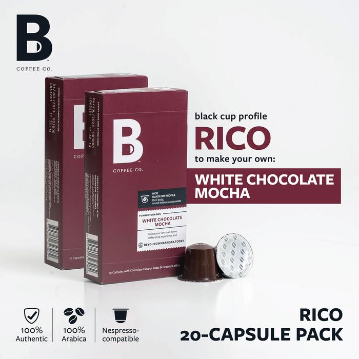 B Coffee Duo Packs Nespresso Compatible Coffee Capsules Rico