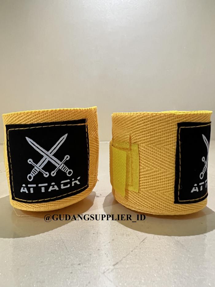 Gambar HANDWRAP ATTACK MUAY THAI BOXING 3M / 3 METER - KUNING dari GUDANGSUPPLIERID undefined Tokopedia