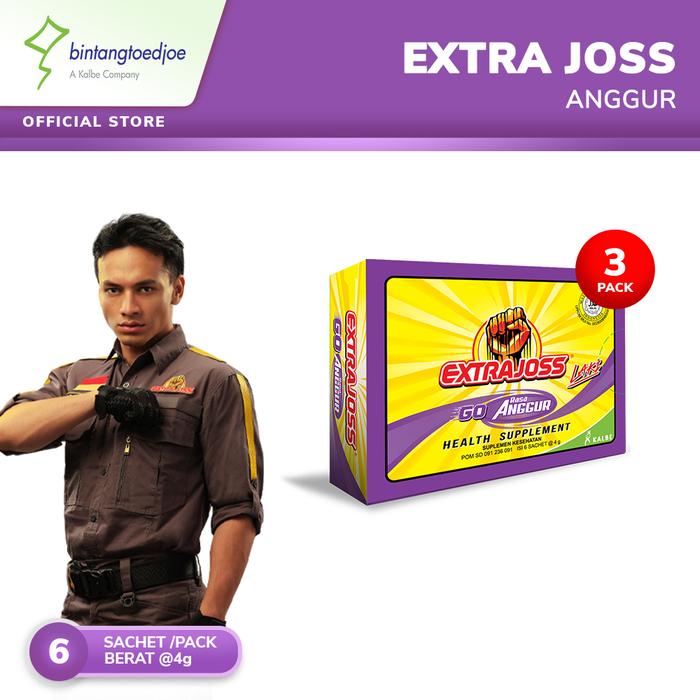 Gambar Extra Joss Laki Anggur 3 Pack (18 Sachet) - No Free dari Bintang Toedjoe Store undefined Tokopedia