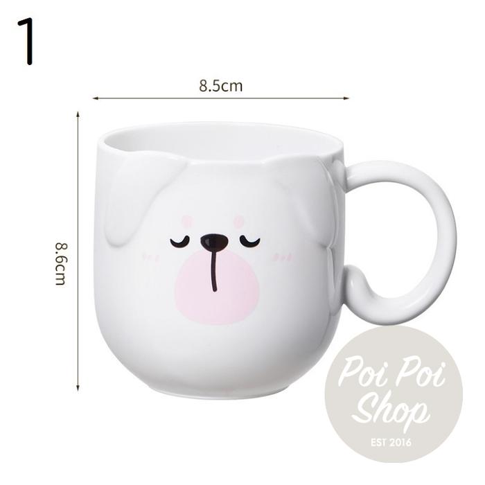 Gambar Gelas Cangkir Mug Sikat Gigi Plastik Anak Lucu PP Food Grade BPA FREE -  1 - PUTIH dari poipoishop_NEW undefined Tokopedia