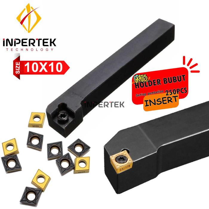 Gambar CCMT 06 | Insert Mata Bubut CCMT06 | Pisau Bubut | Chip Bubut Dalam - LUAR10+250CCMT6 dari inpertek Technology undefined Tokopedia