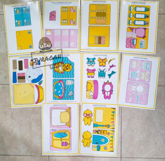 Gambar DIY Mainan Edukasi Paper Dolls Bebek Viral Masih Lembaran Pola - Lembaran Pola dari Juragan Muda 28 undefined Tokopedia