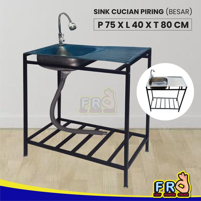 Gambar SINK PORTABLE/TEMPAT CUCIAN PIRING/CUCI PIRING/ANTI KARAT/CUCI TANGAN - BESAR, DIRAKIT dari Bintang Rebounded Shop undefined Tokopedia