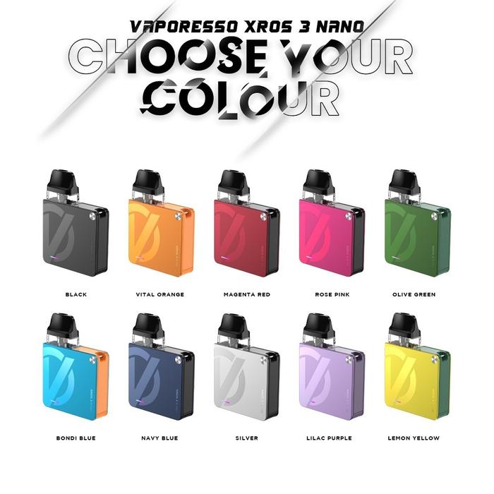 Gambar Vaporesso Xros 3 Nano 1000mAh Pod Kit 100% Authentic / XROS3 Nano Kit - OLIVE GREEN dari JakartaVapers undefined Tokopedia
