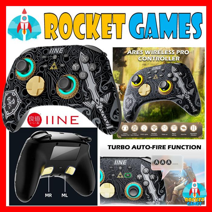 Gambar IINE Ares Mecha Wireless Pro Controller - ZELDABLACK L760 dari Rocket Games undefined Tokopedia