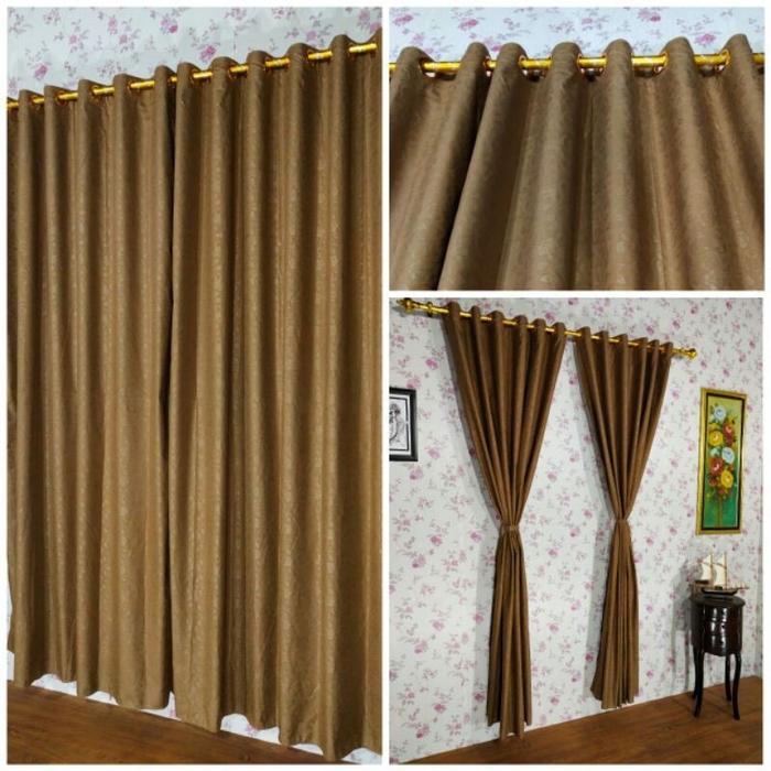 Gambar GORDEN SMOKRING + PONI MOTIF EMBOS / EMBOSS / POLOS WARNA MIX PART 1 - COKLAT MOCCA dari Grosirshop86 undefined Tokopedia