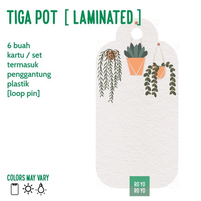 Gambar CLASSIC LUXE | Hang Tag Polos dengan Laminasi - TIGA pot dari Royo Royo Tokopedia undefined Tokopedia