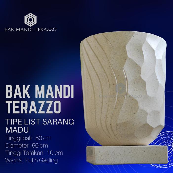 Gambar BAK MANDI TERAZZO MARMER MURAH-BAK TERAZZO LIST MADU MINIMALIS dari Bak Mandi Terazzo unik undefined Tokopedia