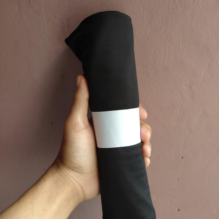 Gambar PASMINA POLOS JERSEY PREMIUM - Hitam dari RURITA STORE undefined Tokopedia