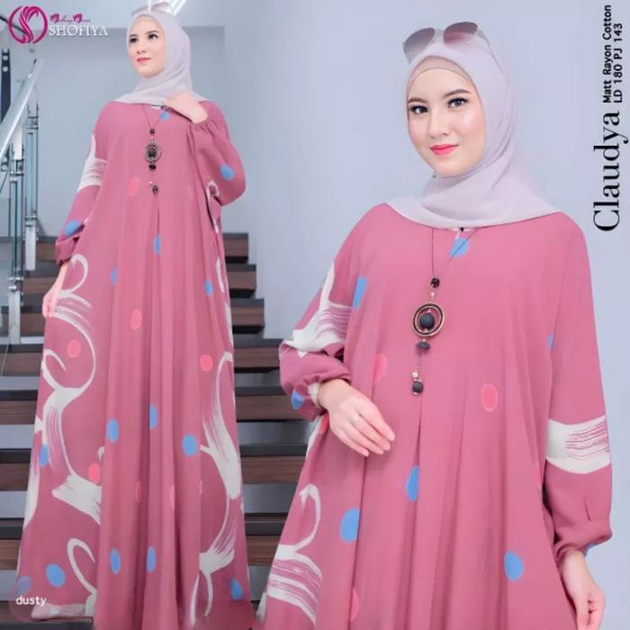 Gambar Terbaru Jovita Kaftan Unique Ori Jumbo Busui Resleting Depan Rayon - purple, All Size dari Gallery Kantiz undefined Tokopedia
