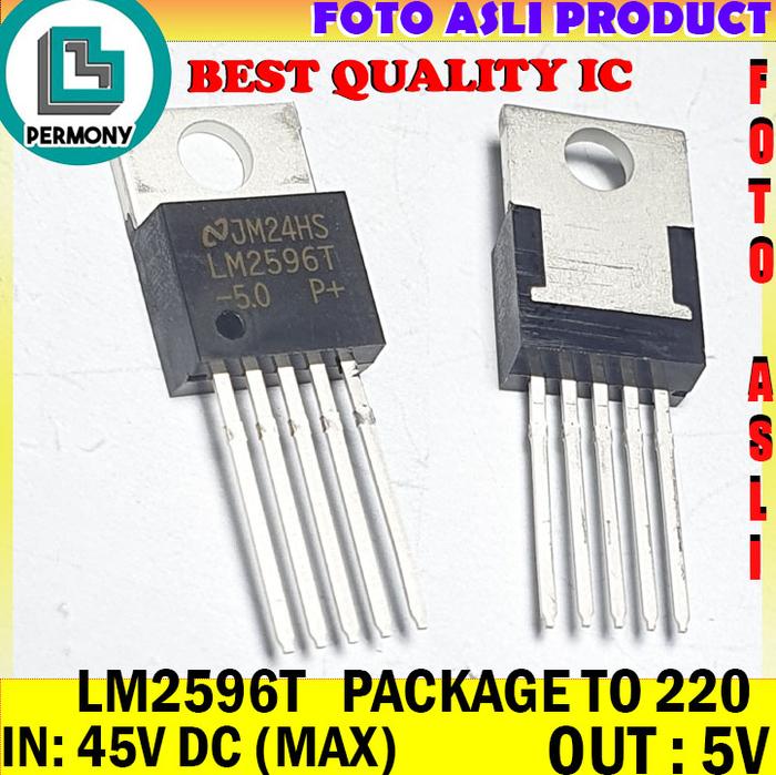 Gambar IC LM2596T Fix Chip 5V 3A 5 Volt LM2596 12V 12 Volt TO220 - FIX-5V dari Permony Store undefined Tokopedia