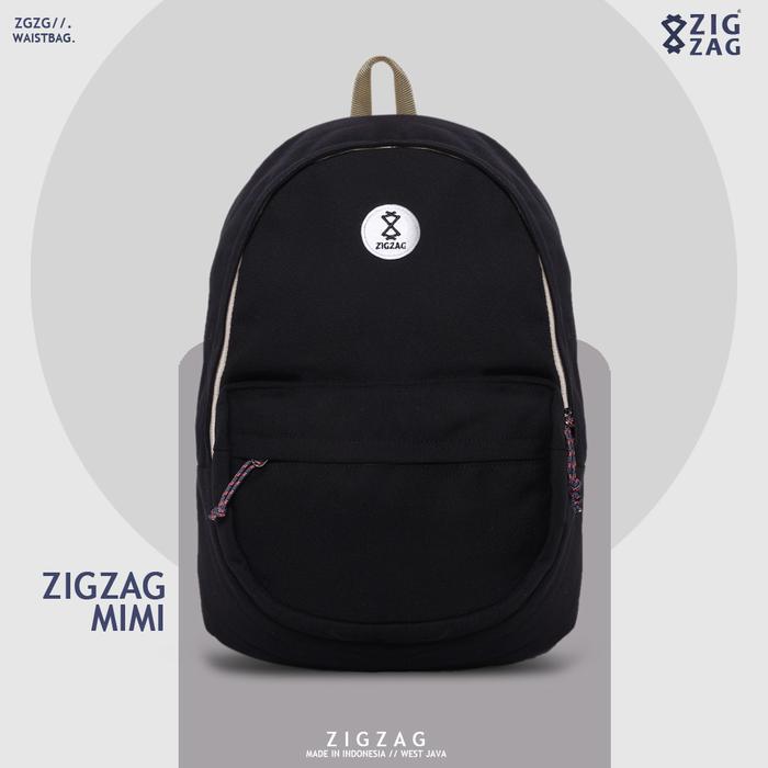 Gambar FOURTYFOUR MIMI - Tas Ransel Wanita Kanvas Waterproof Premium Casual - Hitam dari FOURTYFOUR IDN undefined Tokopedia