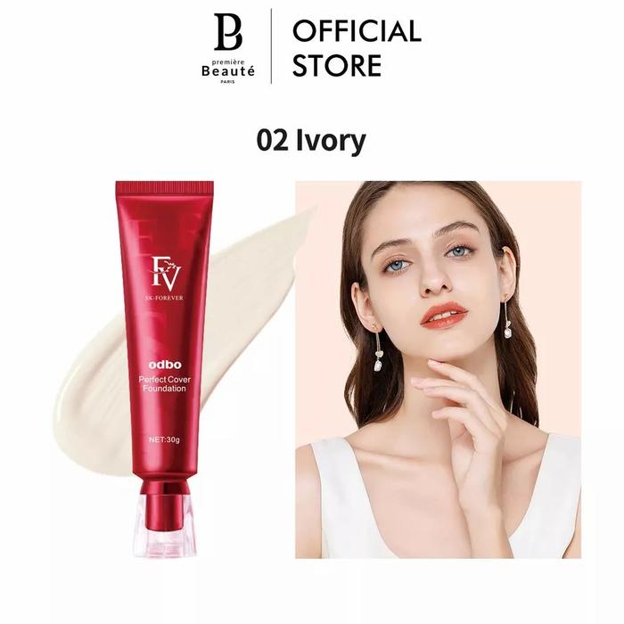 Gambar Premiere Beaute X OdBo FV Original Cover Foundation 30g Waterproof - 02 -. Ivory dari Beauteesforyou undefined Tokopedia