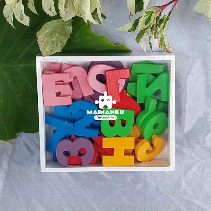 Gambar Mainan Edukasi Anak Replika Huruf dan Angka dari Mainanku Ya Lumintu undefined Tokopedia