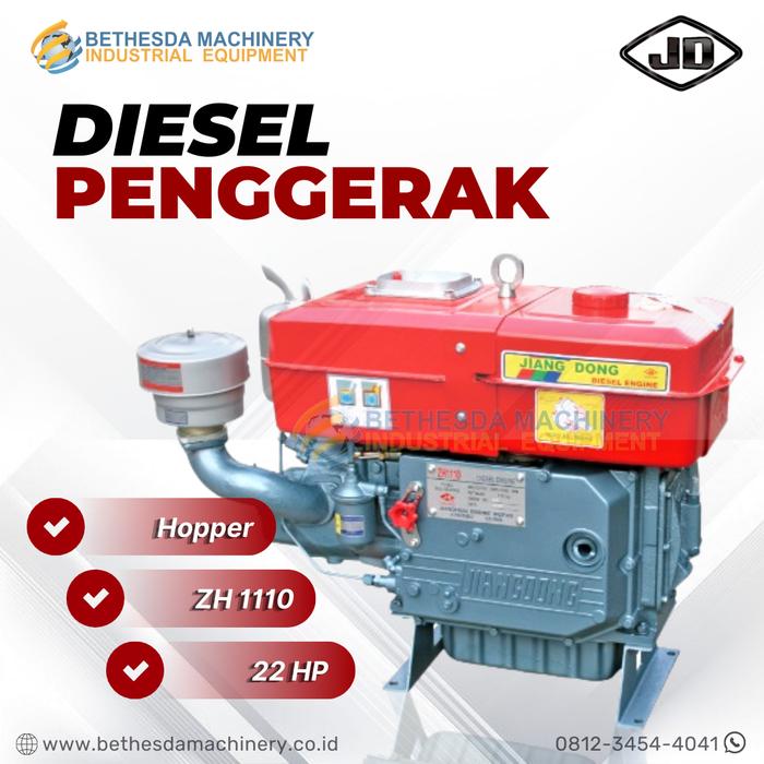 Gambar Mesin Diesel ZH1110 Engine Solar 22 hp 22 pk Hopper Starter. JIANGDONG - ZH1110 D / 22HP dari Engineering Machine undefined Tokopedia