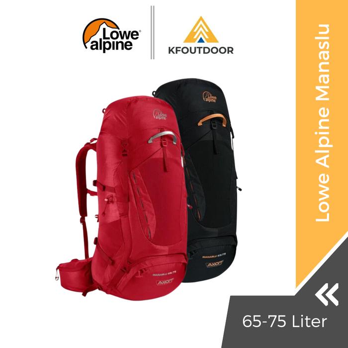 Jual Tas gunung Tas Carrier Pria Lowe Alpine Manaslu 65-75L Hitam 
