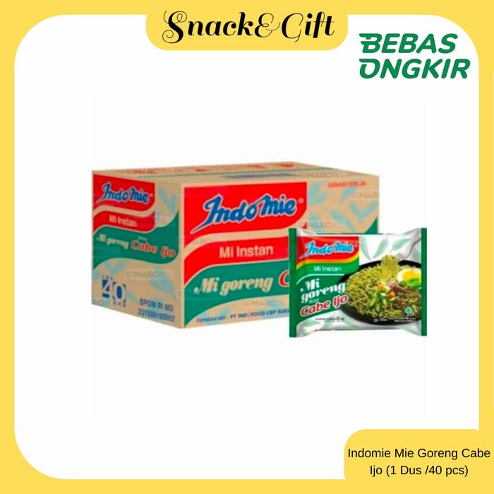 Gambar Indomie Mie Goreng Rasa Cabe Ijo ( 1 Dus /40 pcs) dari Snack&Gift undefined Tokopedia