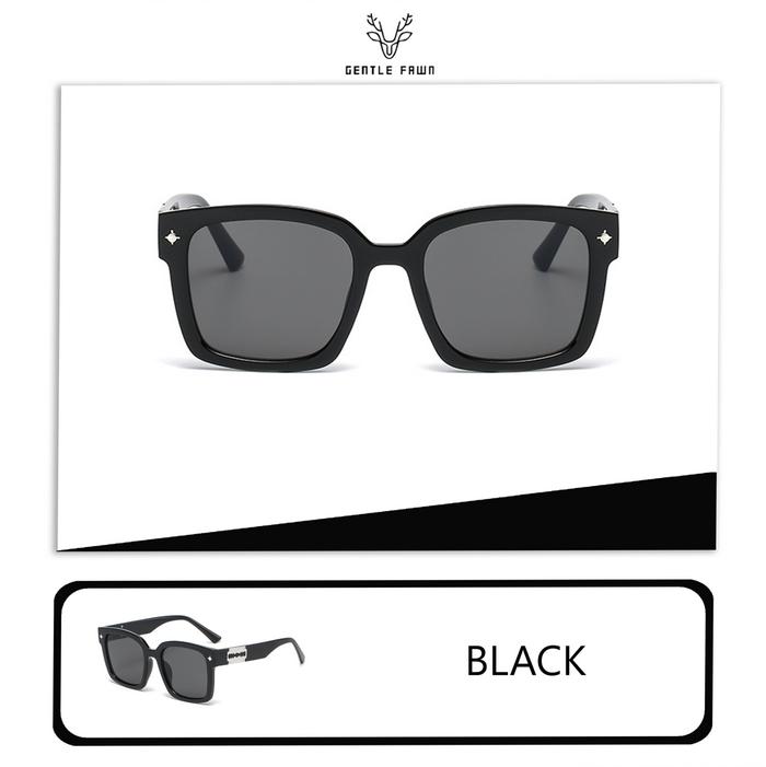 Gambar Kacamata Sunglasses Anti Uv Oversized Pria Wanita Kotak Tr90 322 - BLACK dari Gray Pink undefined Tokopedia
