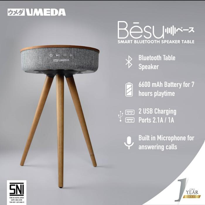 Gambar UMEDA BESU SMART BLUETOOTH SPEAKER TABLE/MEJA SPEAKER BLUETOOTH PINTAR dari Toko Abadi Jakarta undefined Tokopedia