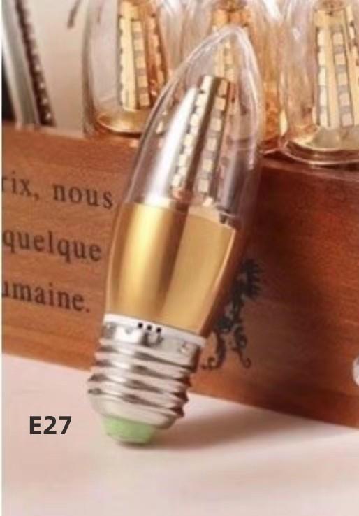 Gambar LAMPU CANDLE LED BOHLAM CANDLE SMD 5WATT E27 PUTIH KUNING - 5W E27 KUNING dari MIKN undefined Tokopedia