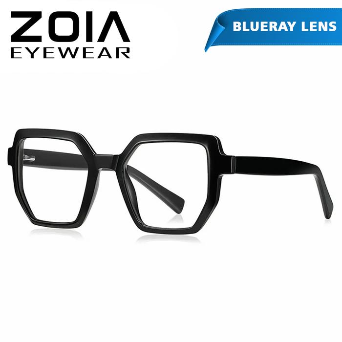 Gambar ZOIA DETROIT KACAMATA GLASSES FRAME KACA MATA KOMPUTER ANTI RADIASI PC - BLACK, STD BLUERAY dari ZOIA OFFICIAL undefined Tokopedia
