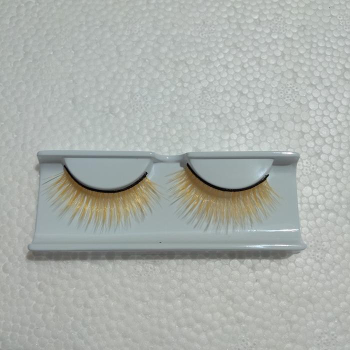 Gambar Bulu Mata Warna Cosplay Animasi Bulu Mata Warna Pesta Halloween - Gold dari Kosmetik-Murah undefined Tokopedia