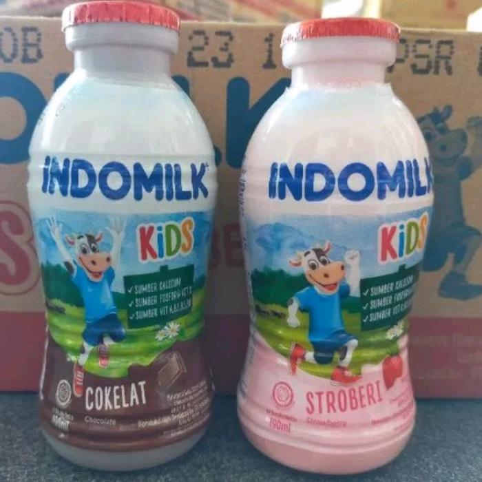 Gambar Indomilk botol 190ml coklat strawberry isi 24 Ready dari cemilan chiechie undefined Tokopedia