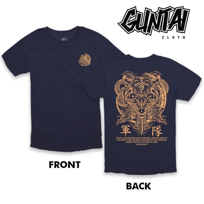 Gambar Kaos Distro Jepang Original Tshirt Pria Guntai Cloth 37 - Navy, S dari Z A Cloth undefined Tokopedia