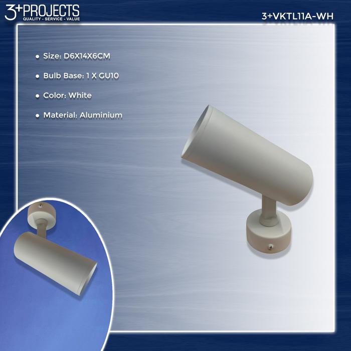 Gambar 3Plus - Lampu Plafon/Lampu Dinding - Single Spot Light Adjustable - Putih dari 3plusprojects undefined Tokopedia