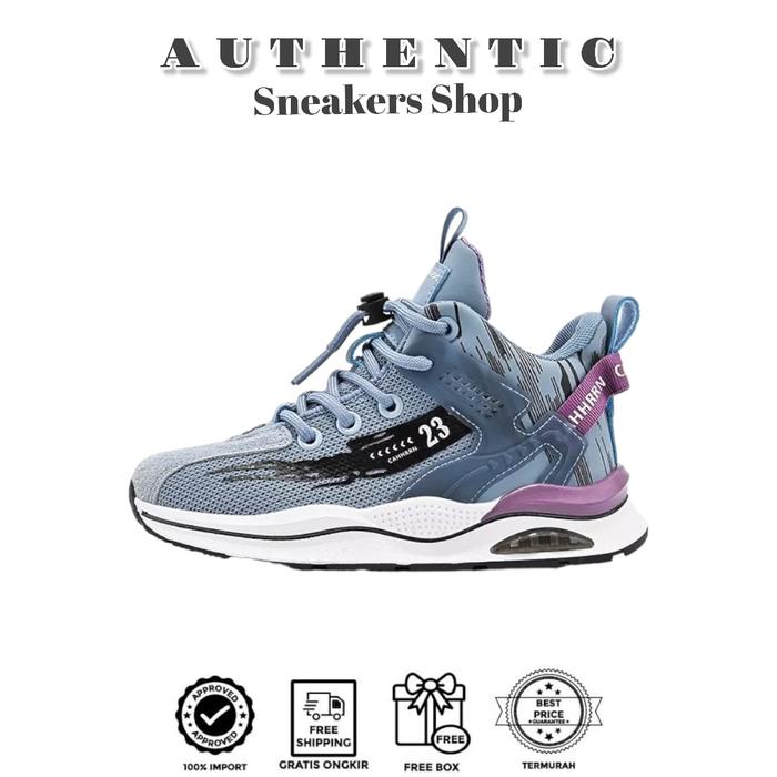 Gambar Sepatu Sneakers Anak Olahraga Import Berkualitas High Top Sporty Shoes - DEEP PURPLE, 32 dari AUTHENTIC Official Shop undefined Tokopedia