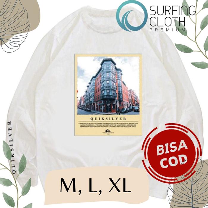 Gambar Kaos Quiksilver Premium Tees Surf Long Sleeve - Quiksilver Water Man - gambar 1, M dari toko faahion undefined 3 Tokopedia
