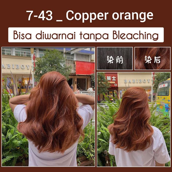 Gambar Fenkang Miomiosaki hair color japan tanpa bleaching catpewarna rambut - 7.43 Copper or dari olshopgiones undefined Tokopedia