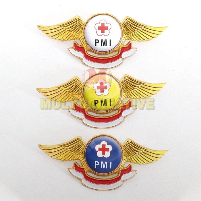 Gambar Wing PMI Logo Palang Merah Indonesia Warna Putih Kuning Biru - Model 1, Biru dari Mulyocreative co id undefined Tokopedia
