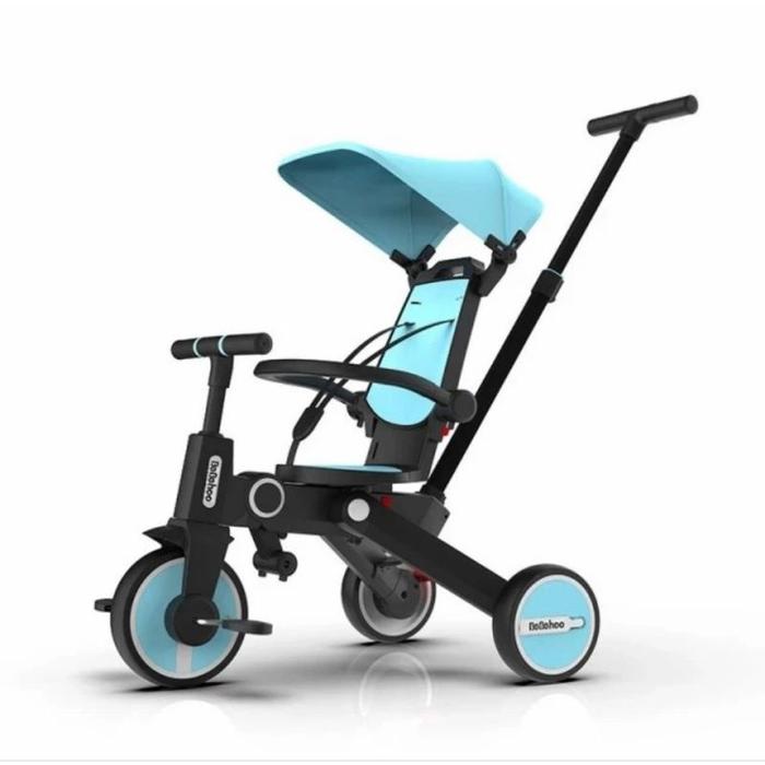 Gambar Bebehoo Stroller Bike 7in1 Tricycle Folding Strake Sepeda Lipat Anak Sepeda dorong 7 in 1 BEBEHOO Speda Baby - Biru, GEN 2 dari Venus Mobile undefined Tokopedia