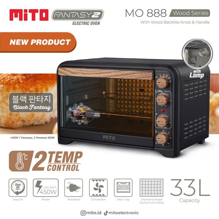Gambar MIto Oven Fantasy MO888 (33 Liter) Low Watt - Hitam dari Satu Elektronik undefined Tokopedia
