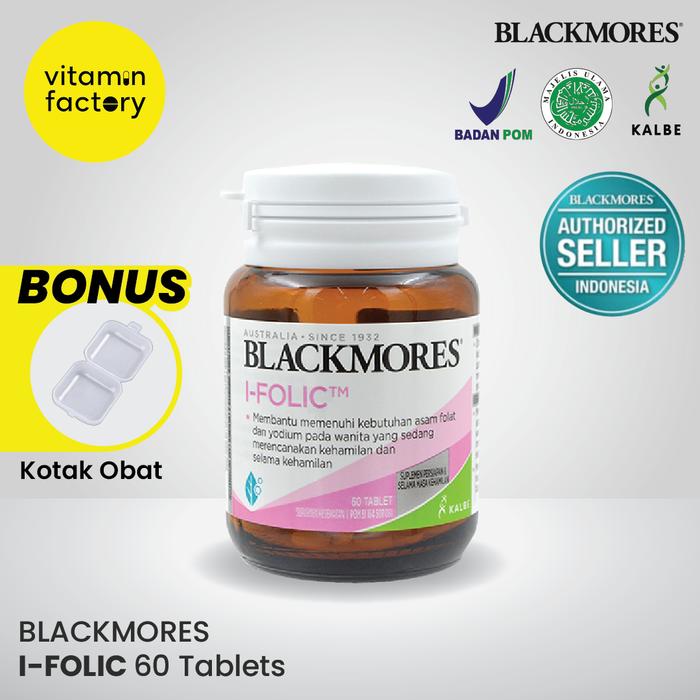 Gambar Blackmores Ifolic Suplemen Program Hamil 60 Tablet I-FOLIC dari Vitamin Factory undefined Tokopedia