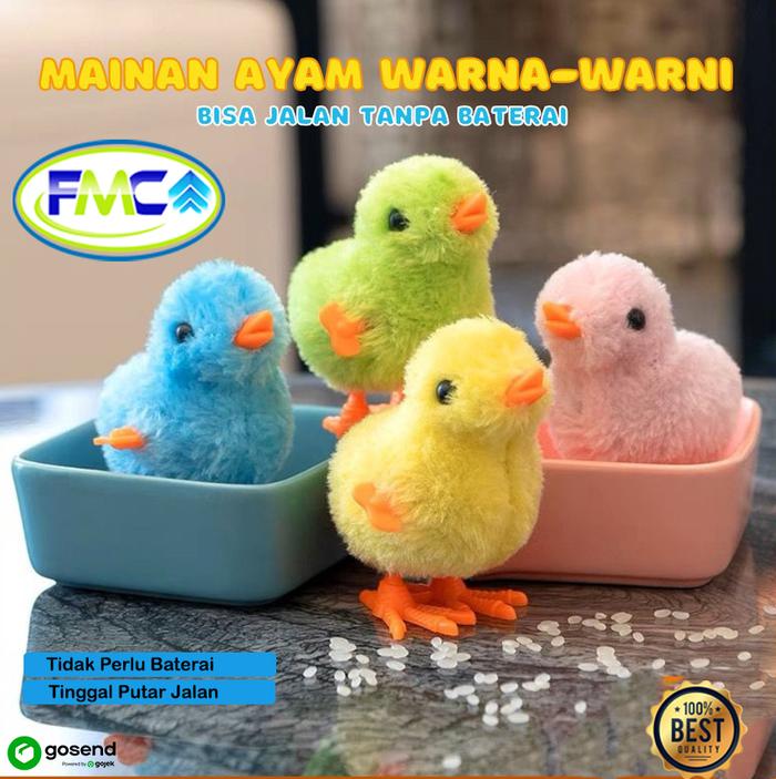 Gambar Mainan Anak Ayam Putar Berjalan Tanpa Batrai Mainan Lucu Baby Toys - Random dari FMC Gudang undefined Tokopedia