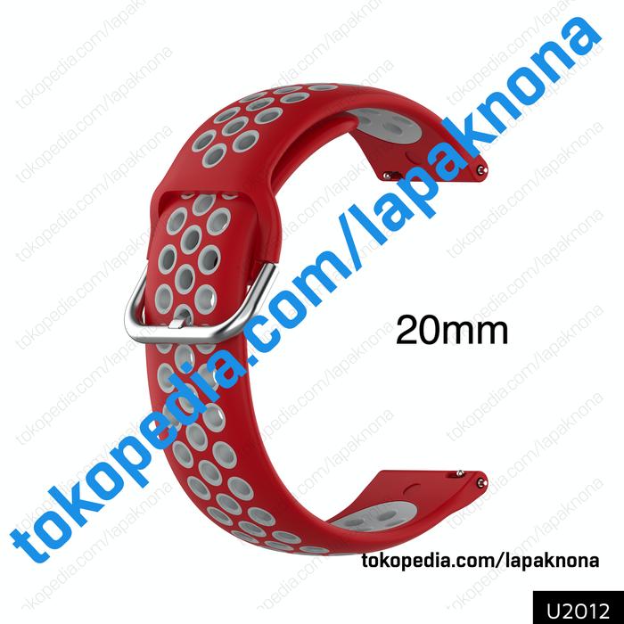Gambar 20mm Strap Garmin Venu SQ 2 Plus Forerunner 55 245 645 Music Tali Jam - Red-Grey dari lapaknona. undefined 5 Tokopedia