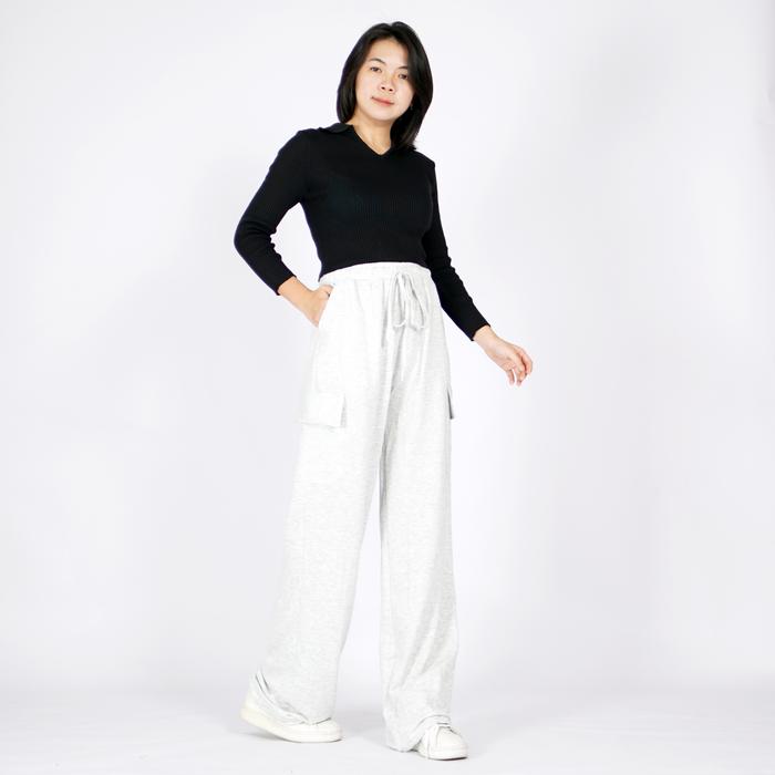 Gambar Okechuku ANGEL Knit Crop Top Rajut CropTop Lengan Panjang Korean Style - Hitam dari Okechuku undefined Tokopedia