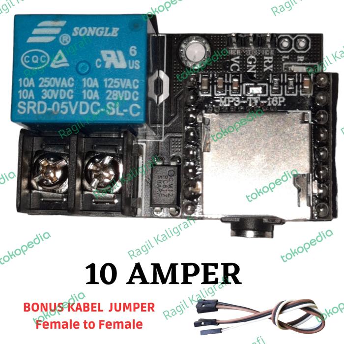 Gambar Modul Auto Tartil otomatis jam sholat digital jws- Modul MP3 arduino - 10 Amper, TANPA SD-CARD dari Ragil kaligrafi undefined Tokopedia