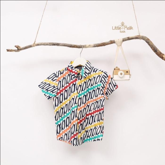 Gambar Kemeja Batik Anak By Little Malik Batik, Batik Garutan Cap Colet - KrahKmejaParang, XS dari Little Malik Batik undefined Tokopedia
