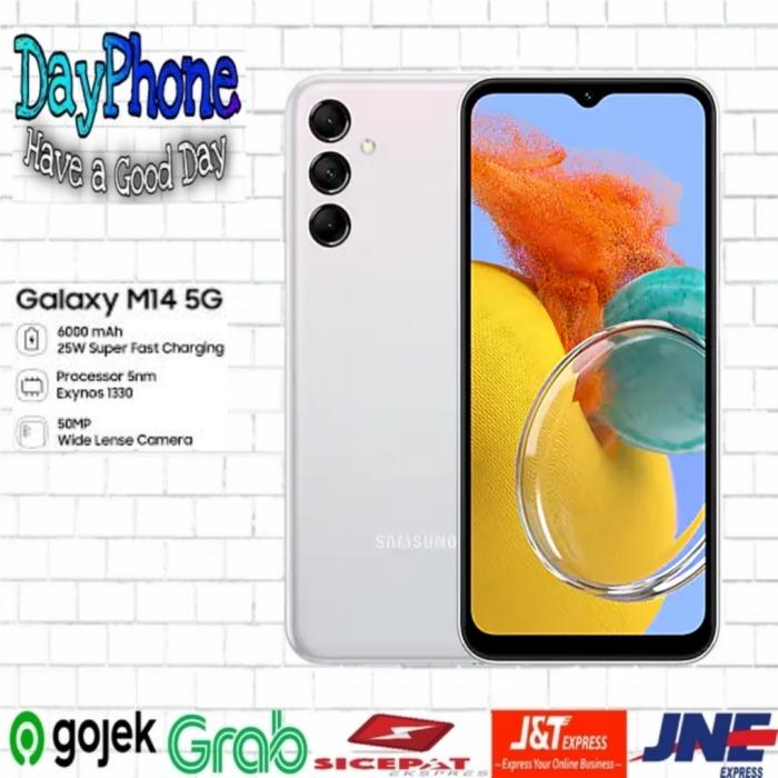 Gambar Samsung Galaxy M14 5G 4/128 RAM 4GB ROM 128GB GARANSI RESMI - Silver dari DayPhone undefined Tokopedia