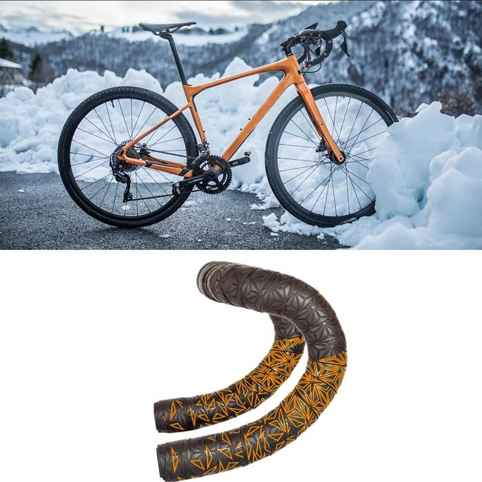 Gambar Bartape Mirip Supacaz handgrip bar tape sepeda not deda prologo - Orange, Allsize dari Bintang Jaya Bike undefined Tokopedia