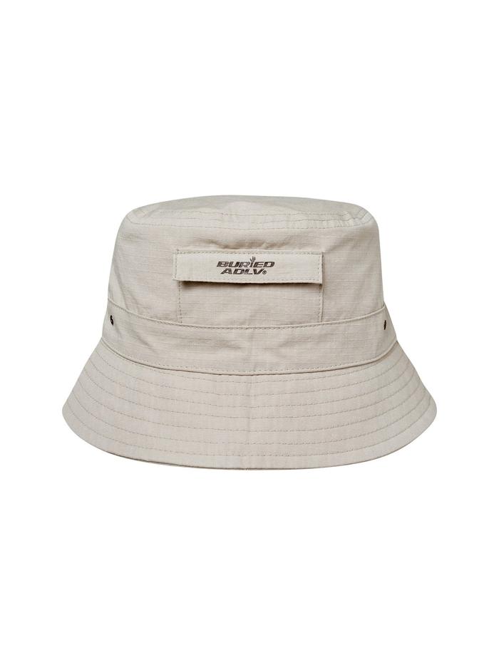 ovy Rip Stop Nylon Bucket Hat beige（Promo ADLV x BA Out Pocket 
